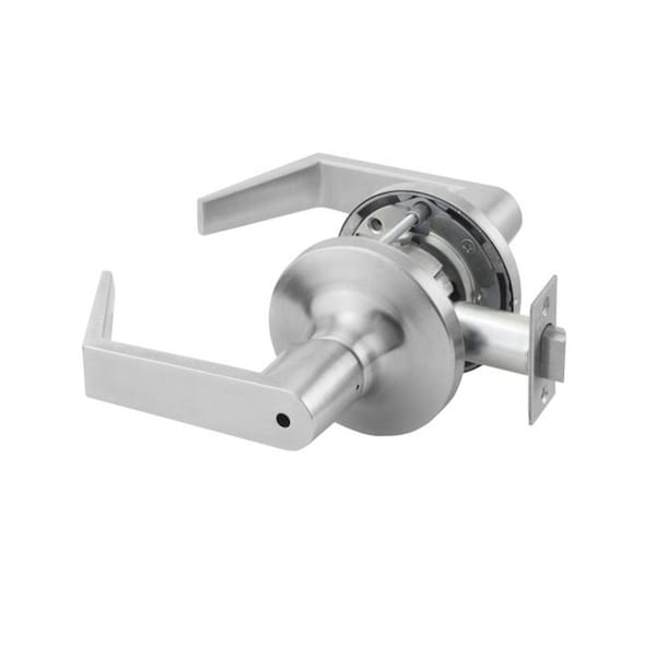 Gan Eden 2.75 in. Backset Commercial Privacy Augusta Lever Grade 1 Cylindrical Lock, Satin Chrome GA1636487 - main